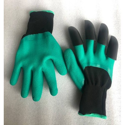 2021 Customized Logo Cheap Latex Waterproof Garden Pruning Tool Set Latex Coated Synthetic Leather Extra Firm Garden Gloves